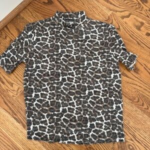 Zara leopard print short sleeve